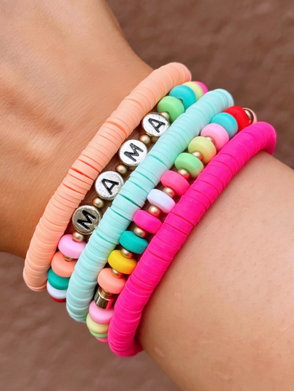 Mama bracelet stack